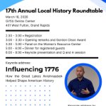 17th Annual Local History Roundtable on March 18, 2026